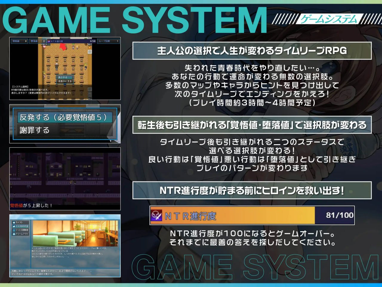 [爆款RPG/NTR/PC] 青春轮回 身为底层恶心宅的我转生后与校园阶级第一的美少v1.0.1 AI汉化 [1.5G/FM盘]